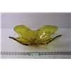Image 1 : Large Yellow Glass Art Piece