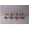 Image 2 : (4) Vintage Prairie Lily Floral Glasses