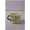 Image 2 : Small Belleek Shamrock Small Tea Cup - Made in Ireland (With Brown Mark)