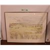 *Large Framed Piece of Art by Darre; Bell - Outside Measurements 29