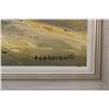 Image 2 : *Framed Hans Harold Oil Painting(clouds over the Prairie)signed on back-outside measurements-28.5x22