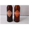 Image 2 : (2x Bid Price) (2) Vintage Crush Glass Bottles