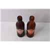 Image 3 : (2x Bid Price) (2) Vintage Crush Glass Bottles