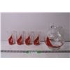 Image 1 : Pitcher and Glasses with Ships on Them