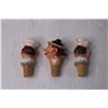 Image 3 : (3) Vintage Head Bottle Stoppers