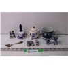 Image 1 : Lot of Assorted Blue Ceramic Pieces