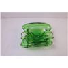 Image 2 : Green Handblown "Chalet" Style Bowl