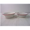 Image 2 : (2) Vintage Enamelware Bowls