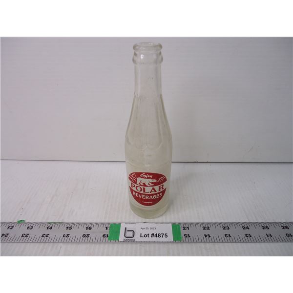 Vintage "Polar Beverages" Pop Bottle"-Calgary, Alberta 7 oz.