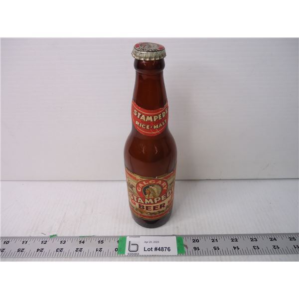 Vintage Calgary Stampede Beer Bottle-12 oz.