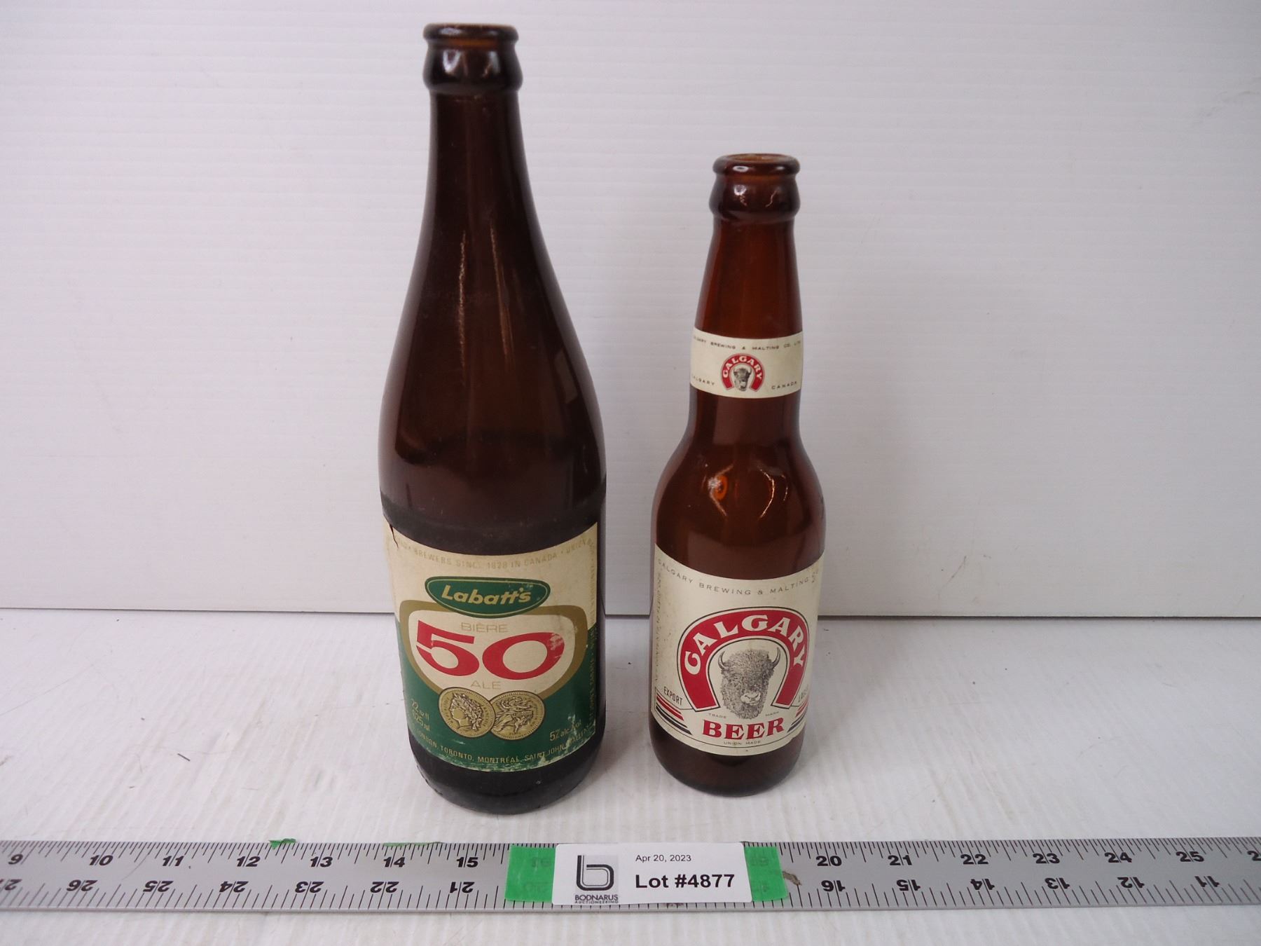 Labatt's 50 22 oz. Bottle and Calgary Beer 12 oz. bottle - Bodnarus ...