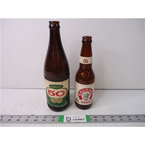 Labatt's 50 22 oz. Bottle and Calgary Beer 12 oz. bottle - Bodnarus ...