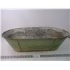 Image 1 : Vintage Child's Galvanized Tin Bathtub