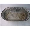 Image 2 : Vintage Child's Galvanized Tin Bathtub