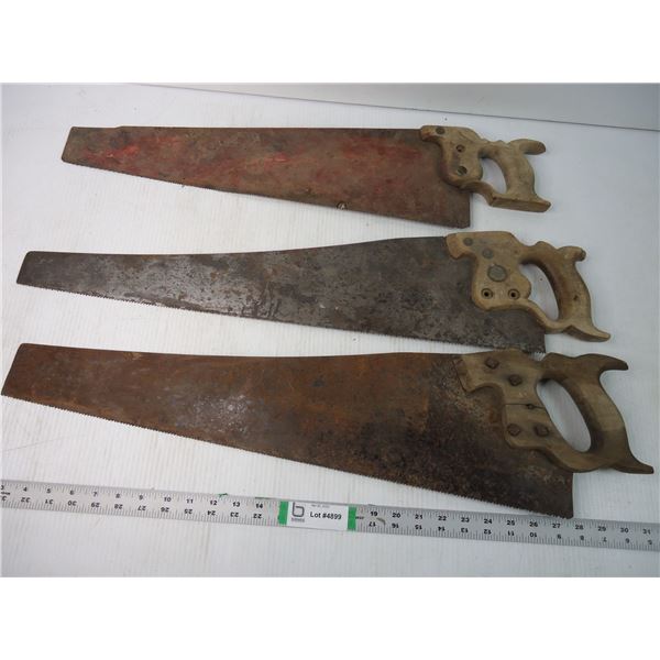 (3) Vintage Saws