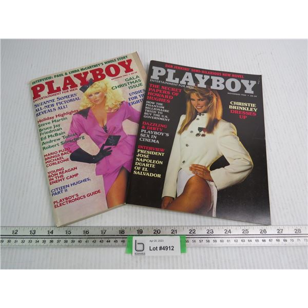 (2) 1984 Playboy Magazines