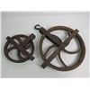 Image 6 : (2) Steel Pulley Wheels (7" - 11")