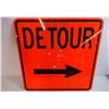 Image 1 : Detour Sign-2ft by 2ft