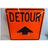 Image 1 : Detour Sign-2ft by 2ft