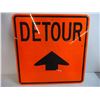 Image 2 : Detour Sign-2ft by 2ft