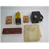 Image 7 : Vintage Brownie Hawkeye Camera - Champion Oil Stone - Fabric Tints - National Bank Bag