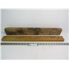 Image 1 : (2) Vintage 24" Wooden levels