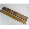 Image 2 : (2) Vintage 24" Wooden levels
