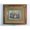 Image 1 : *Vintage Picture Frame w/Family Portrait - has damages)
