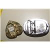Image 2 : NOS Vintage Belt Buckles with Stone Faces