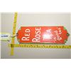 Image 1 : Red Rose Porcelain Palm Press Sign-copy