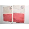 Image 1 : 2 Vintage Small Malta Ship Flags