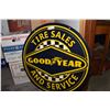 Image 1 : *30" Goodyear Porcelain Tire Sign-2 sided