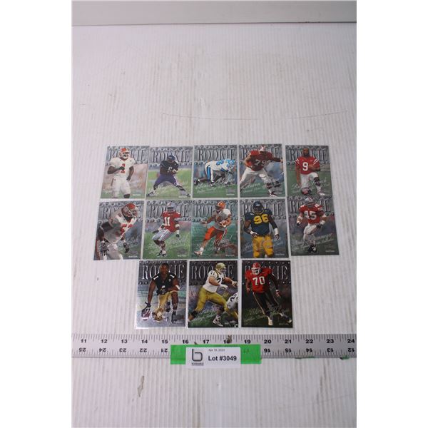 (13) Fleer Metal Universe Rookie Trading Cards