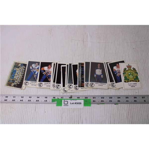 (29) Assorted Cards of Saskatoon Police Blades Cards - 1982 and 1983 to 1984