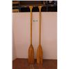 Image 1 : *Pair of Wooden Oars (Sun Damage)
