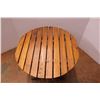 Image 4 : * Wood Folding Round Garden Table - 30" x 28 1/2" x 23 1/4"