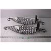 Image 1 : (2) Metal and Glass Wall Candle Holders (NIB)