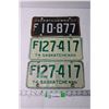 Image 1 : Vintage Saskatchewan License Plates - 1960 and 1974