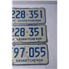 Image 3 : (3) Vintage Saskatchewan License Plates - 1976