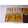 Image 2 : (5) Vintage Saskatchewan License Plates - 1967, 1973, 1975 and 1928