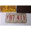 Image 4 : (5) Vintage Saskatchewan License Plates - 1967, 1973, 1975 and 1928