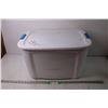 Large White Tub with Lid