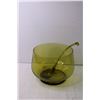 Image 2 : Large Green Glass Punch Bowl