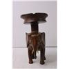 Image 2 : Carved Elephant Wooden Candle Holder