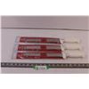 3393  (3) Mundial Serrated Knives with sleeves