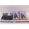 Ladies Black Leggings and 2 disposable coveralls-size 2XL