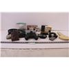 Image 2 : Various Photography items, wallets, headphones, sony walkkman, key wall hanger, compass, biinoculars