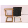 Image 5 : 4 Assorted picture frames-1 glass/3 wooden (7.5x7.5) (8x8)(10.25x10.25) 10x12)