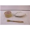 Image 5 : Various painting supplies-trays, rollers, tape, masks, silicone