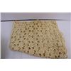 Image 2 : Assorted Linens-doilies,aprons, childs dress, shower curtain,